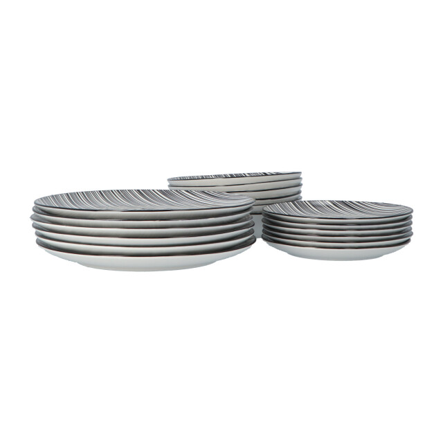 Secret de Gourmet Serviesset porselein model zebra 6 persoons 18 delig 3068480 large