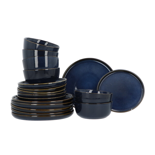 Secret de Gourmet 6 persoons 18-delig serviesset terre geglazuurd keramiek - 3047558 large