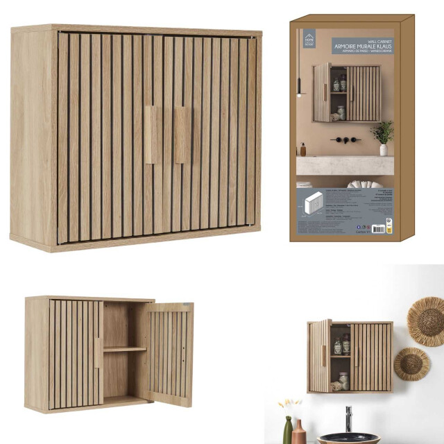 Home Deco Factory Hangkastje klaus wand badkamerkast hangend met panelen - 3056987 large