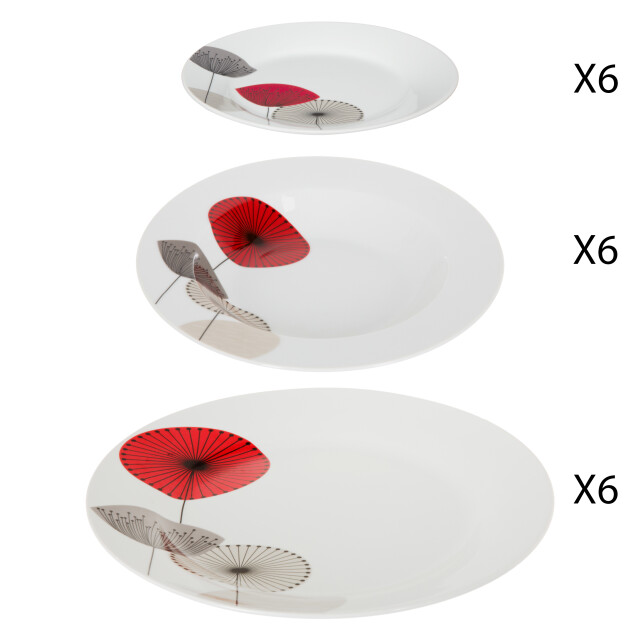 Secret de Gourmet Porseleinen serviesset osara 6 persoons 18 delig 3047528 large