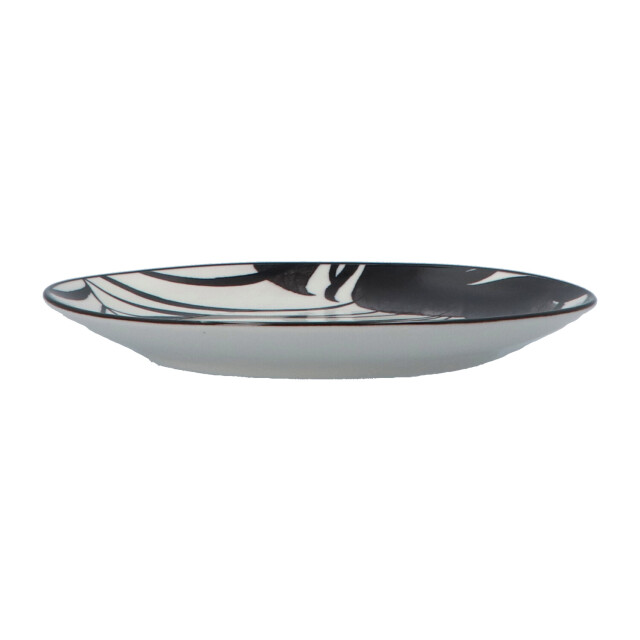 Secret de Gourmet Porseleinen serviesset palm zwart 6 persoons 18-delig 3047534 large