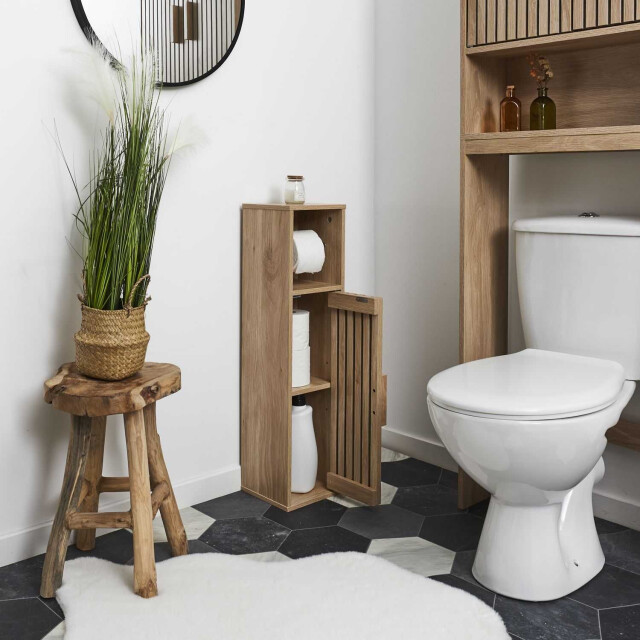 Home Deco Factory Toiletrolhouder/reserverolhouder klaus staand hout - 3056971 large