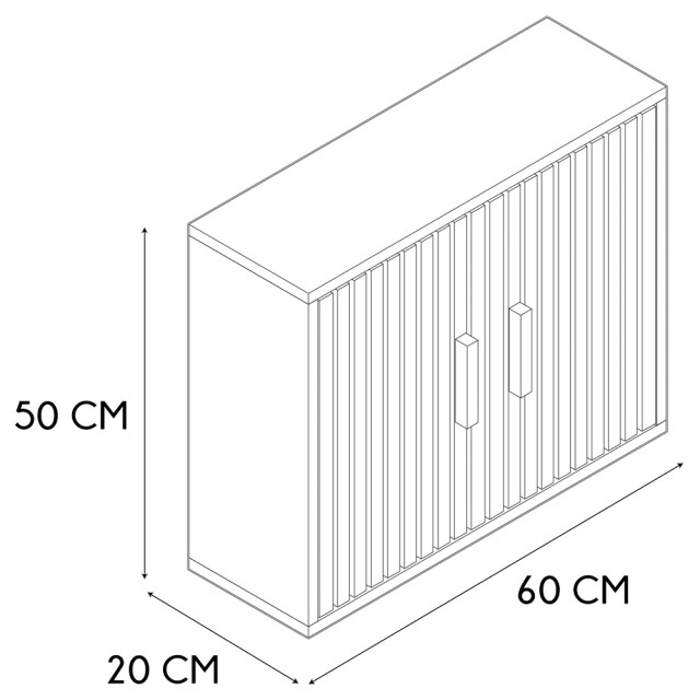 Home Deco Factory Hangkastje klaus wand badkamerkast hangend met panelen - 3056987 large