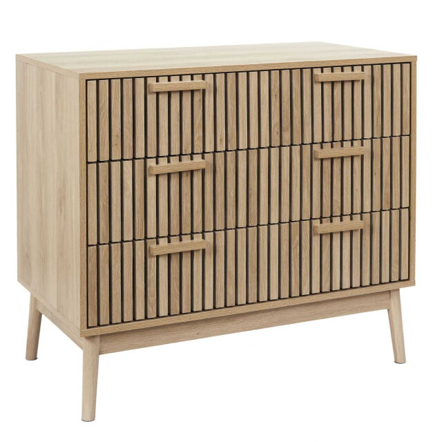 Home Deco Factory Ladekast klaus met panelen voorzijde buffetkast 90x49x79 cm - 3056986 large