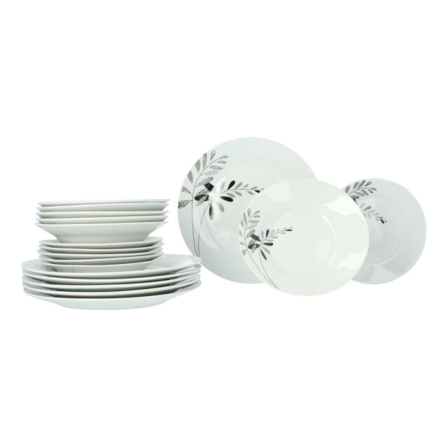 Secret de Gourmet Porseleinen serviesset planten 6 persoons 18-delig 3047533 large