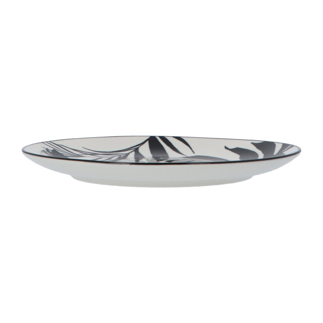 Secret de Gourmet Porseleinen serviesset palm zwart 6 persoons 18-delig 3047534 large