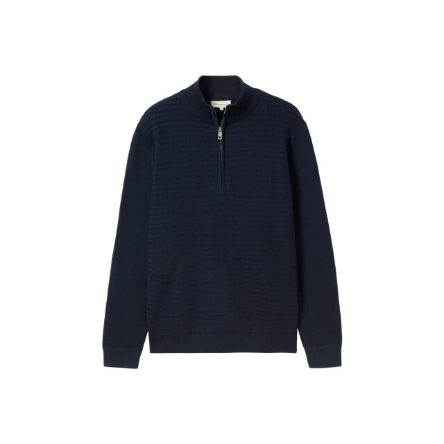 Tom Tailor Structure mis knit troyer navy 5219.37.0288 large
