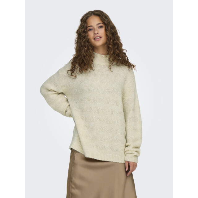 Only Onlklarisa life ls highneck bf knt off-white 4219.02.0219 large
