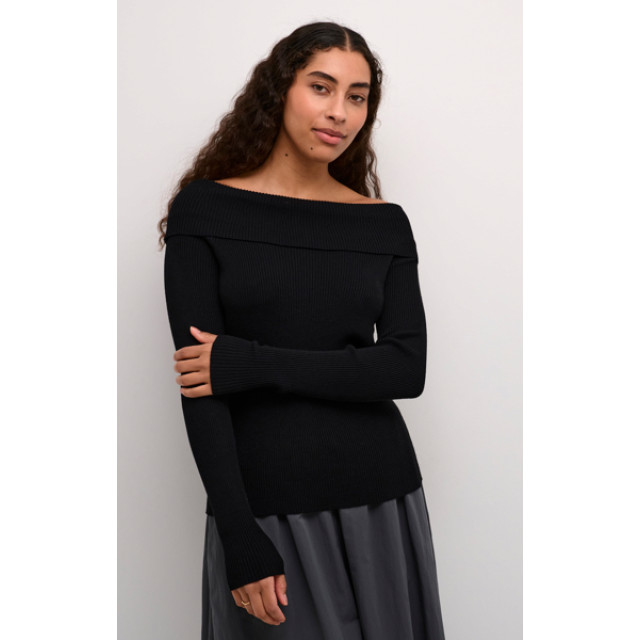 KAFFE Kaellie off shoulder pull 10509112- 10509112-black large