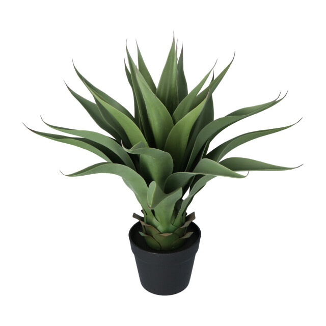 Kopu ® kunstplant agave 57 cm in zwarte pot 25 bladeren nepplant 2612743 large