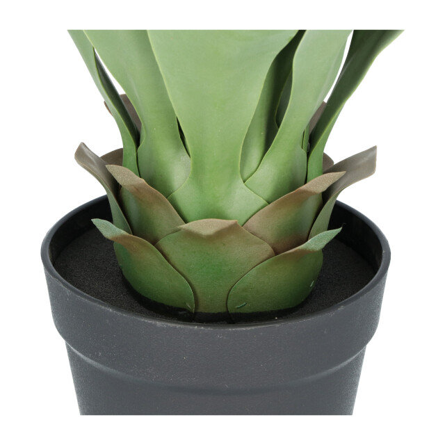 Kopu ® kunstplant agave 57 cm in zwarte pot 25 bladeren nepplant 2612743 large