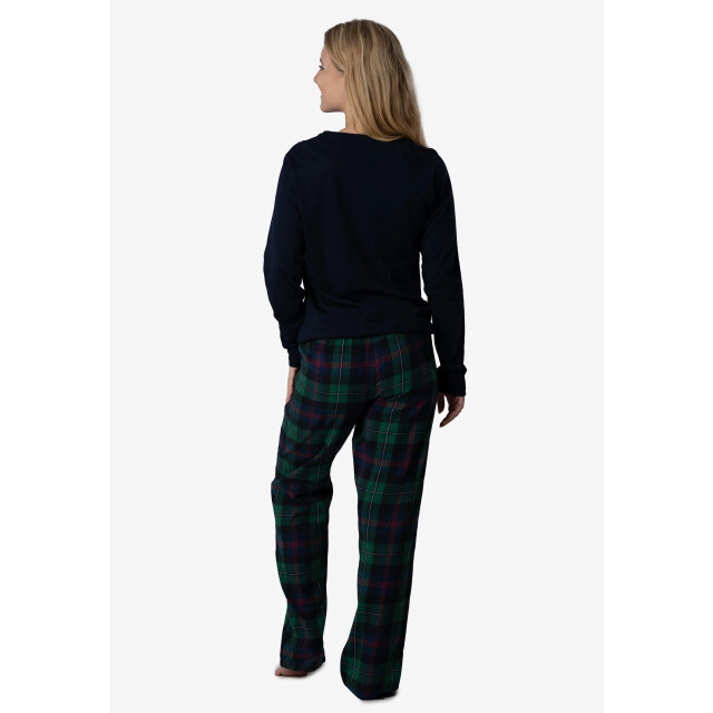 Happy Shorts Dames kerst pyjama set met print flanel geruit HS-1078-2 large