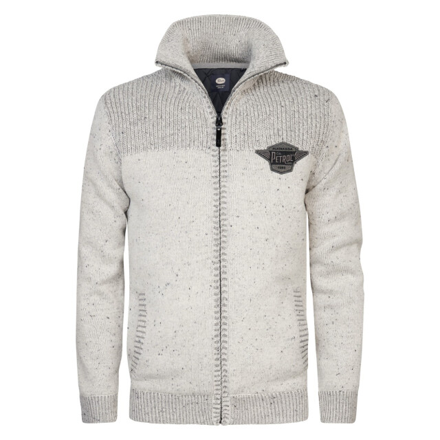 Petrol Industries M-3040-kwc226 knitwear cardigan off-white 5249.02.0006 large