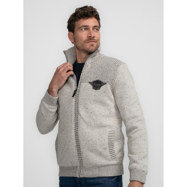 Petrol Industries M-3040-kwc226 knitwear cardigan off-white 5249.02.0006 large