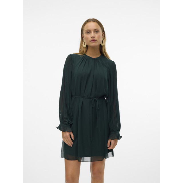 Vero Moda Vmherle ls short dress wvn ga donker 4409.27.0033 large
