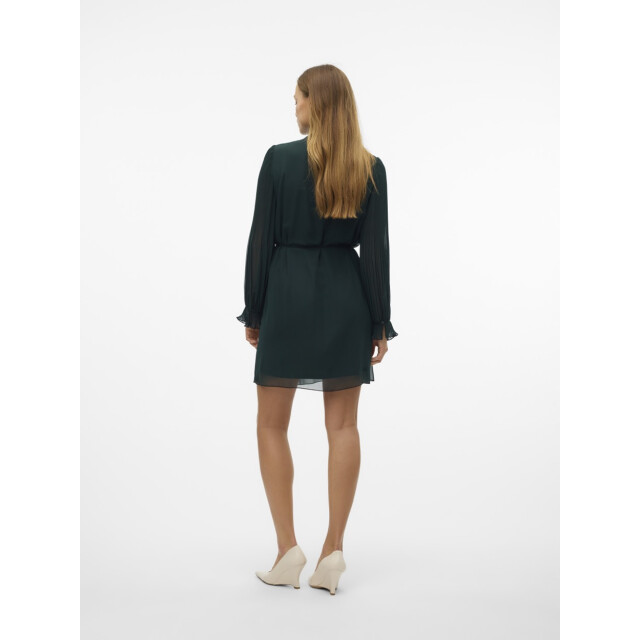 Vero Moda Vmherle ls short dress wvn ga donker 4409.27.0033 large