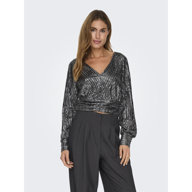 Jacqueline de Yong Jdydidi ls glitter top jrs zilverkleurig 4389.97.0005 large