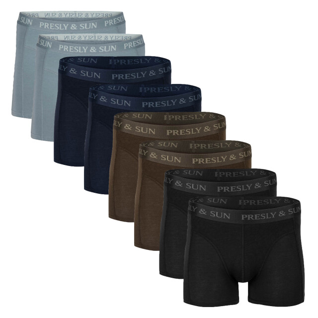 PRESLY & SUN Robert 8-pack boxers PS-ROBERT-8P-XL large