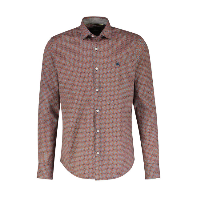 Lerros Heren overhemd 24o1373 966 spicy orange Lerros overhemd 24O1373 966SpicyOrange large