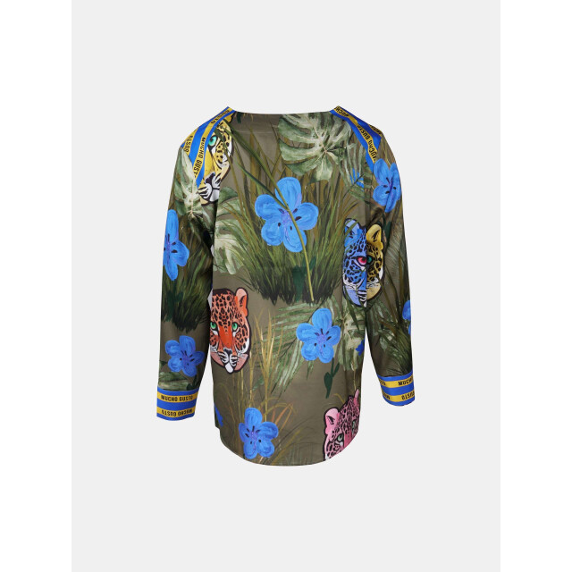 Mucho Gusto ® blouse malediven wilde luipaard hoofdprint MUCHO GUSTO® Blouse Malediven Wilde Luipaard Hoofdprint large
