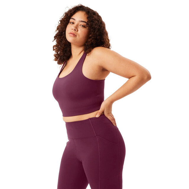 Girlfriend Collective Dames paloma racerback bh UTGC113_plum large