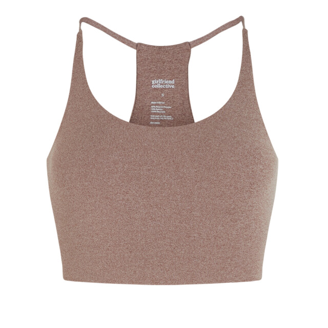 Girlfriend Collective Dames float cleo halter hals bh UTGC125_heathercocoon large