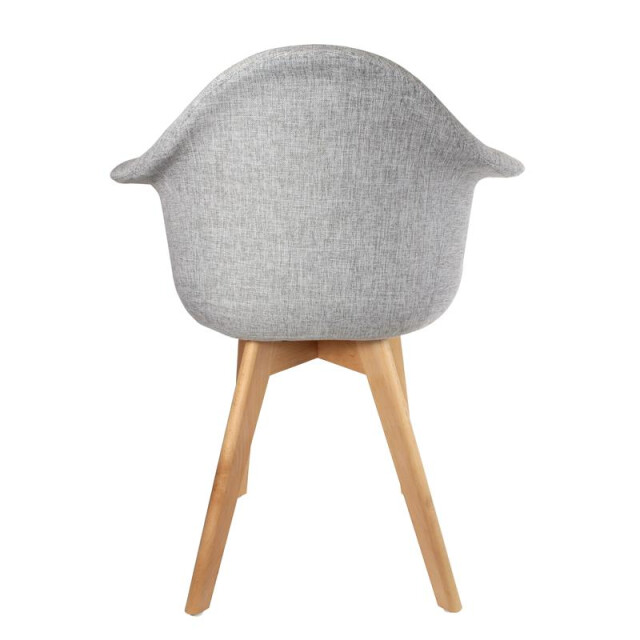 Home Deco Factory Eetkamerstoelen set van 2 stuks met armleuning kuipstoel vilt - 3048940 large