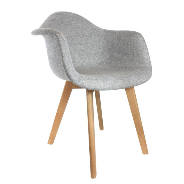 Home Deco Factory Eetkamerstoelen set van 2 stuks met armleuning kuipstoel vilt - 3048940 large