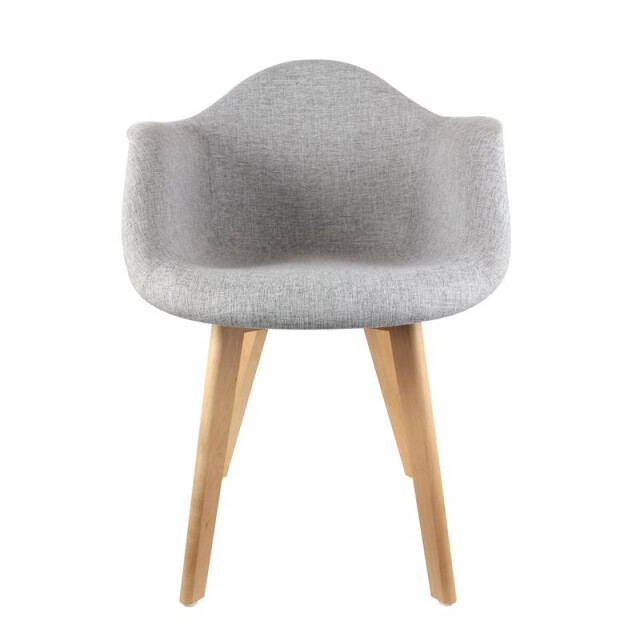 Home Deco Factory Eetkamerstoelen set van 2 stuks met armleuning kuipstoel vilt - 3048940 large