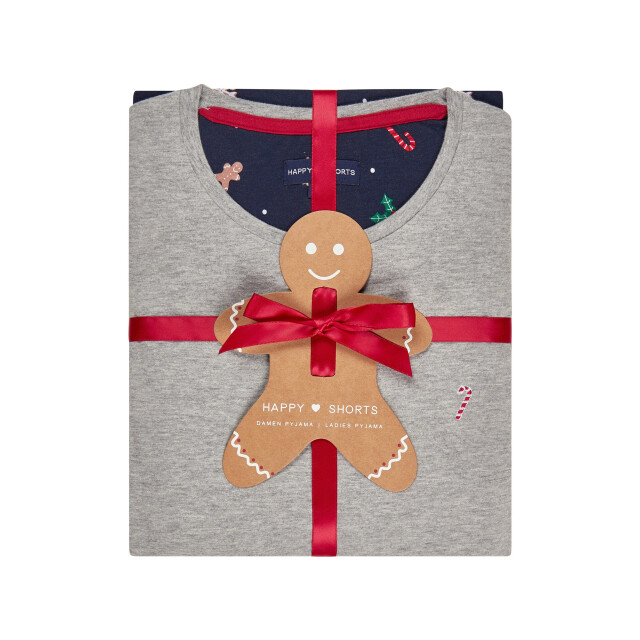 Happy Shorts Dames kerst pyjama set met print xmas HS-1078-4 large