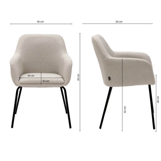 Kick Collection Kick eetkamerstoel daan - 3035231 large