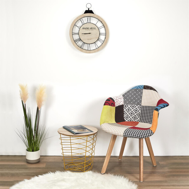4goodz Lund patchwork eetkamerstoelen set van 2 stuks armleuning - 3079795 large