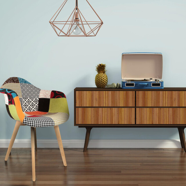 4goodz Lund patchwork eetkamerstoelen set van 2 stuks armleuning - 3079795 large