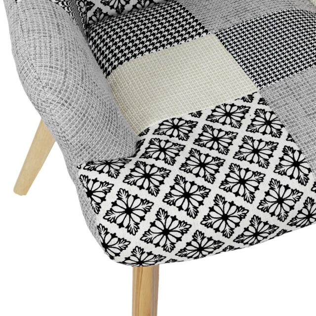 Home Deco Factory Comfortabel patchwork fauteuil met armleuning helsinki 3049011 large
