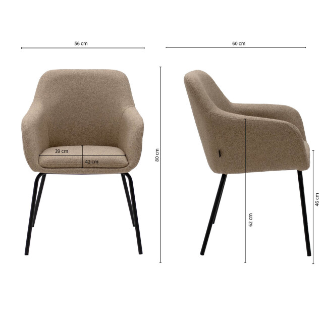 Kick Collection Kick eetkamerstoel daan - 3035234 large