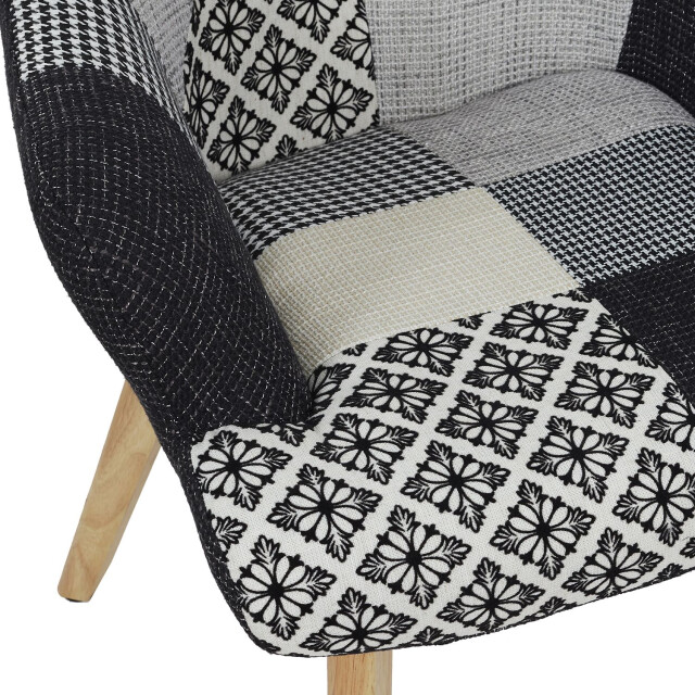 Home Deco Factory Patchwork fauteuil met armleuning helsinki comfortabel - 3049062 large