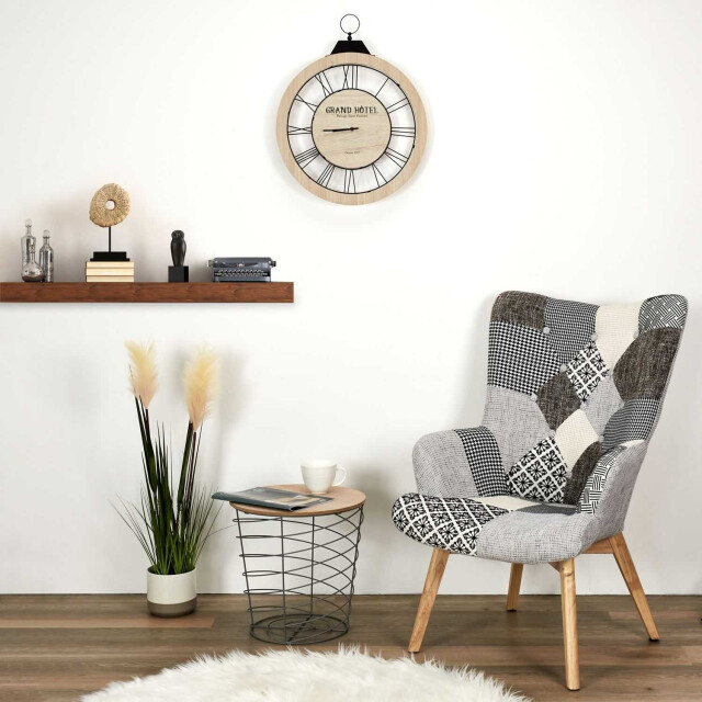 Home Deco Factory Comfortabel patchwork fauteuil met armleuning helsinki 3049011 large