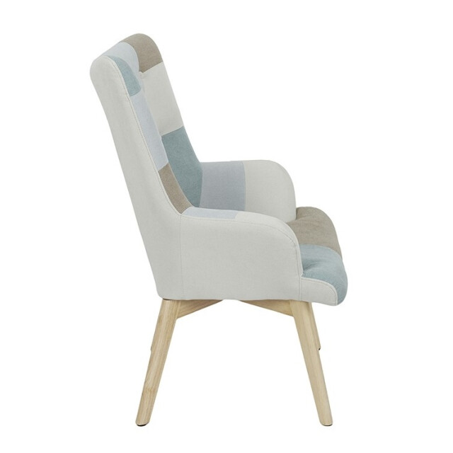 Home Deco Factory Patchwork fauteuil helsinki met armleuning /grijs 3048873 large