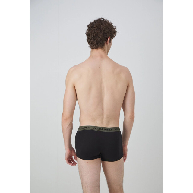Jack & Jones Heren boxershorts trunks jacsolid 12-pack groen/zwart 12189935-Groen/Zwart large