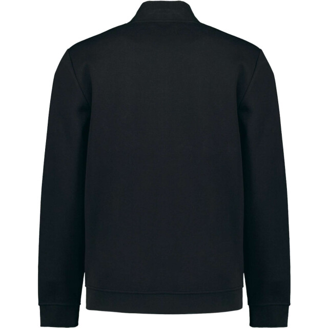 No Excess Sweater full zipper pique bomber black N1006-020 large