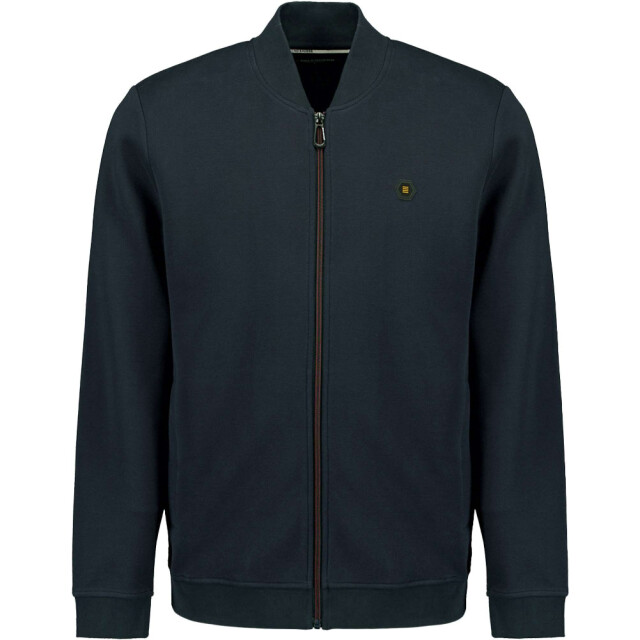 No Excess Sweater full zipper pique bomber night N1006-078 large