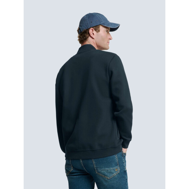 No Excess Sweater full zipper pique bomber night N1006-078 large