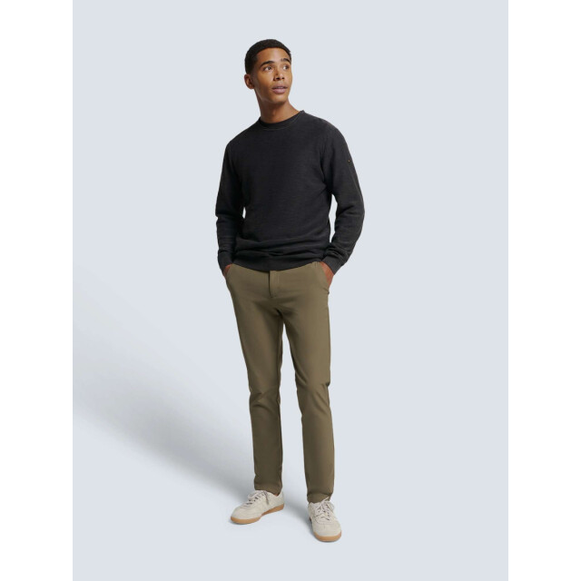 No Excess Pullover crewneck garment dyed + st black N2101-020 large