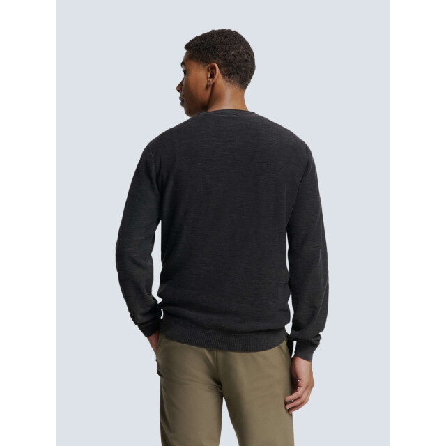 No Excess Pullover crewneck garment dyed + st black N2101-020 large