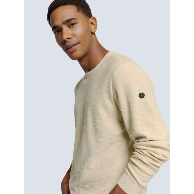 No Excess Pullover crewneck garment dyed + st cement N2101-122 large