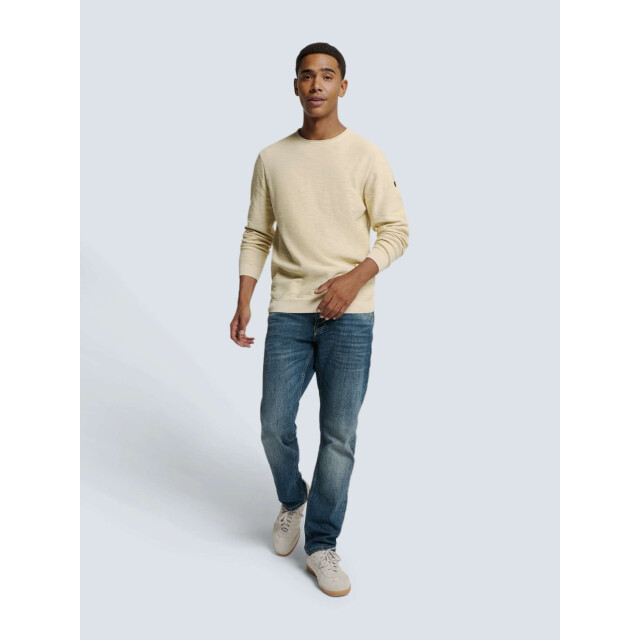 No Excess Pullover crewneck garment dyed + st cement N2101-122 large