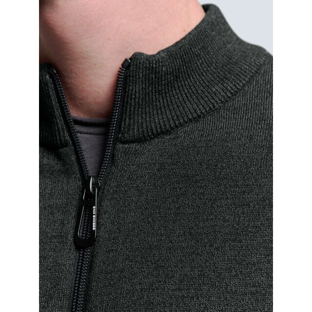 No Excess Cardigan 2 coloured melange dark grey N2154-023 large