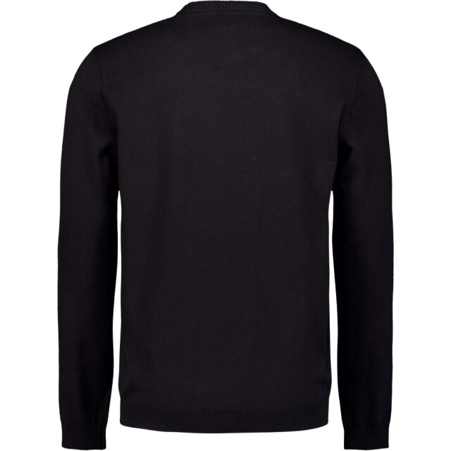 No Excess Pullover crewneck 2 coloured melang black N2180-020 large