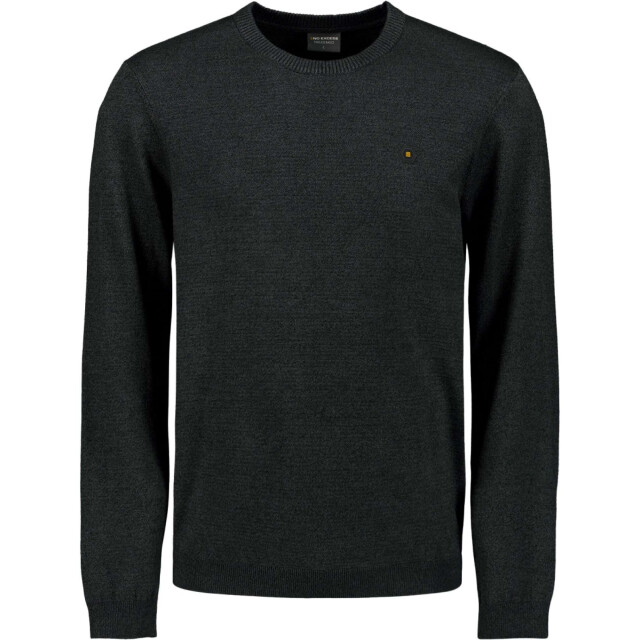 No Excess Pullover crewneck 2 coloured melang dark grey N2180-023 large