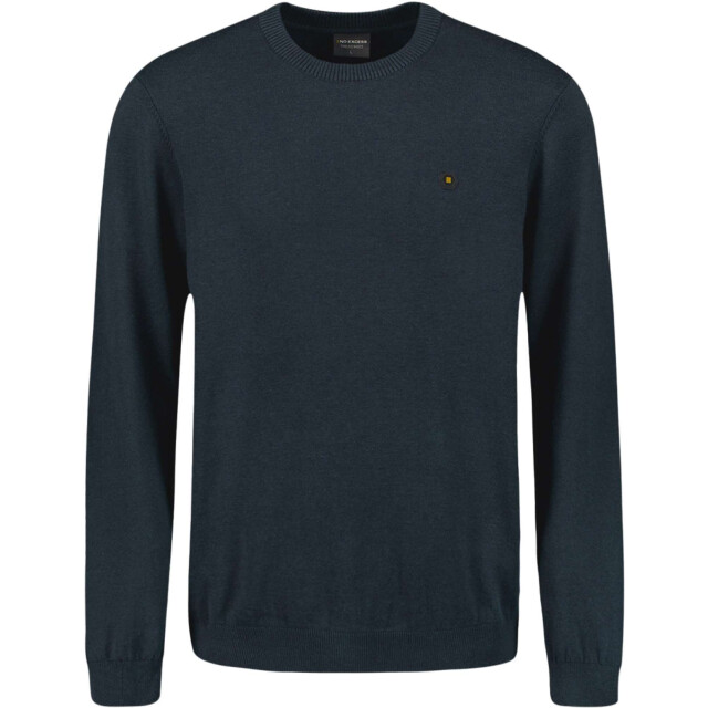 No Excess Pullover crewneck 2 coloured melang night N2180-078 large